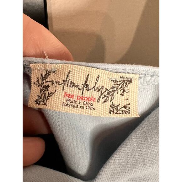 Intimately by Free People Cap Sleeve Duo Corset Cami Top Sky Blue Womens L NWT - Picture 6 of 6